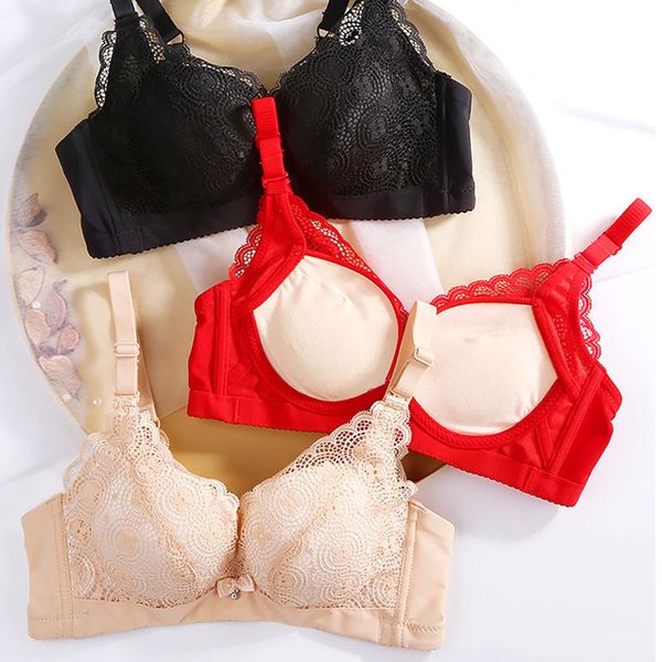 bras autumn and winter thickened cloud sense cotton lace small chest gathered without steel ring sliding cup 230330, Red;black
bras autumn and winter thickened cloud sense cotton lace small chest gathered without steel ring sliding cup 230330, Red;black
