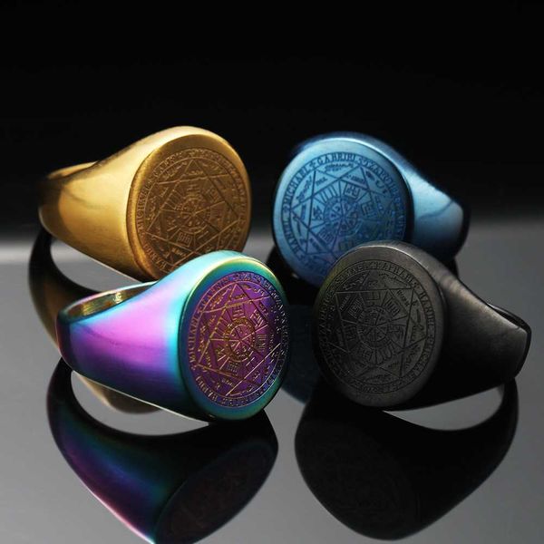 designer rings crow jewelry trend punk laser genie seven stars titanium steel ring rune stainless l3jp, Silver
designer rings crow jewelry trend punk laser genie seven stars titanium steel ring rune stainless l3jp, Silver