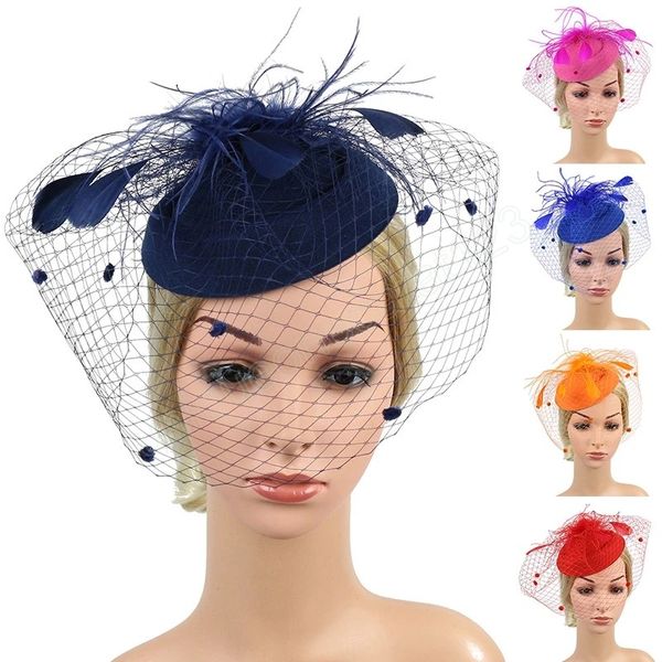 women net hat hair hoop feather bowler hat hairband performance p props wedding cocktail party headwear hair accessories, Silver
women net hat hair hoop feather bowler hat hairband performance p props wedding cocktail party headwear hair accessories, Silver
