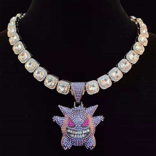 hbp hip hop anime jewelry cubic zircon mask spirit pendant with iced out 12.5mm width square chain necklace hip-hop necklaces 220807, Silver
hbp hip hop anime jewelry cubic zircon mask spirit pendant with iced out 12.5mm width square chain necklace hip-hop necklaces 220807, Silver