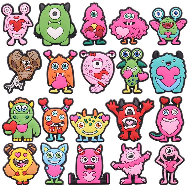 wholesale 100pcs pvc cartoon little monster children cute shoe designer decorations buckle for croc jibz button clog backpack, White;pink
wholesale 100pcs pvc cartoon little monster children cute shoe designer decorations buckle for croc jibz button clog backpack, White;pink