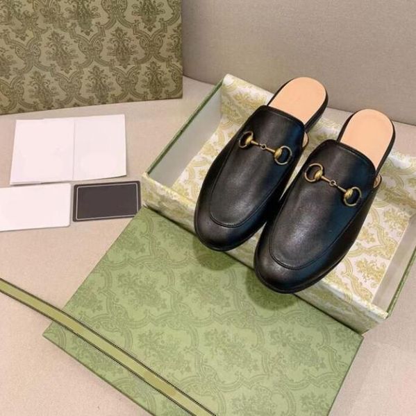 designer mules slippers leather sandals casual shoes chain shoe women loafers horsebit half drag princetown metal cowhide slipper, Black
designer mules slippers leather sandals casual shoes chain shoe women loafers horsebit half drag princetown metal cowhide slipper, Black