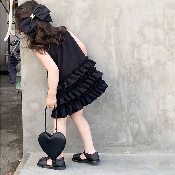 16128 summer kids girls black dress sleeveless vest dress children girl ruffles princess dresses, Red;yellow
16128 summer kids girls black dress sleeveless vest dress children girl ruffles princess dresses, Red;yellow