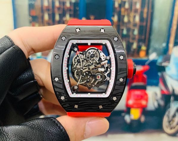 men's watch rm035 44.5mm complex hollow mechanical movement imported from malaysia rubber band 904l stainless steel carbon fiber layer, Slivery;brown
men's watch rm035 44.5mm complex hollow mechanical movement imported from malaysia rubber band 904l stainless steel carbon fiber layer, Slivery;brown