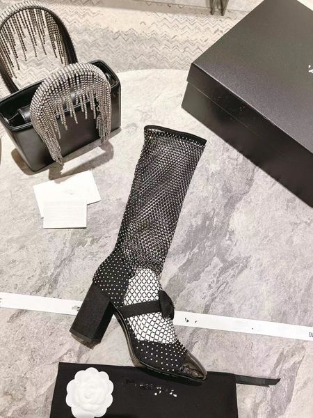 2023 designer over knee high heel boots luxury mesh design leather boots over knee designer shoes summer, Black
2023 designer over knee high heel boots luxury mesh design leather boots over knee designer shoes summer, Black