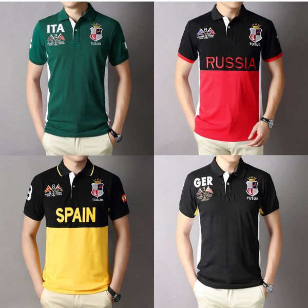 men's polos summer mens clothing 100%cotton street wear embroidery shirts with short sleeve men 230330, White;black
men's polos summer mens clothing 100%cotton street wear embroidery shirts with short sleeve men 230330, White;black