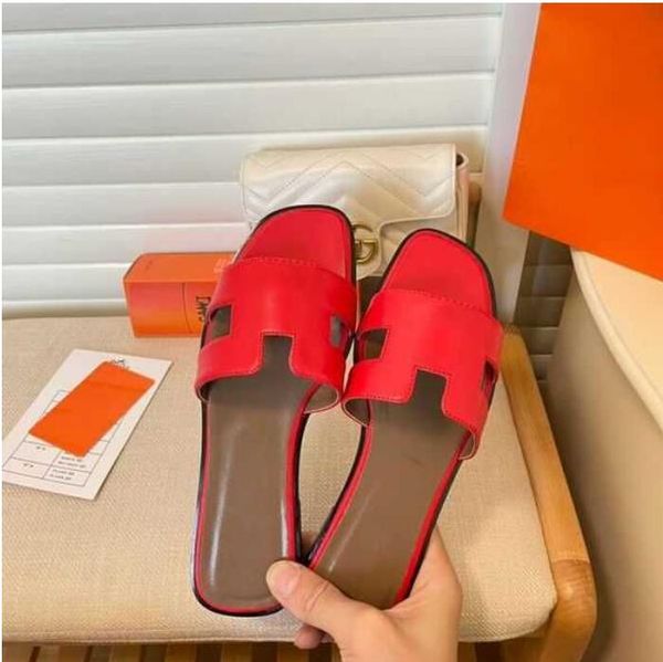 

designer orange fashion h slippers female summer flat luxury outside leather sandals crocodile skin of the beach tourism word slipper ladies, Black