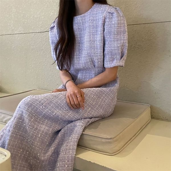 casual dresses elegant o-neck puff short sleeve purple plain dress women's maxi fashion korean white tweed dress gown vestidos fall 230, Black;gray
casual dresses elegant o-neck puff short sleeve purple plain dress women's maxi fashion korean white tweed dress gown vestidos fall 230, Black;gray