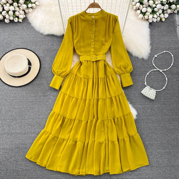 new vintage spring autumn casual dresses solid slim full lady dress a line o neck chiffon pulover mid-calf women dresses 2023, Black;gray
new vintage spring autumn casual dresses solid slim full lady dress a line o neck chiffon pulover mid-calf women dresses 2023, Black;gray