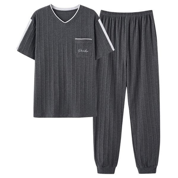 men's sleepwear men's v-neck pajamas set summer short sleeve pattern casual track set pajamaspants 2 pcs pajamas men's large, Black;brown
men's sleepwear men's v-neck pajamas set summer short sleeve pattern casual track set pajamaspants 2 pcs pajamas men's large, Black;brown