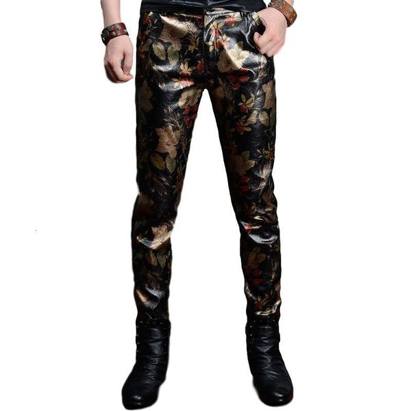 men's jeans idopy arrival mens korean gothic nightclub party costume faux leather pants pu floral dance black trousers male 230330, Blue
men's jeans idopy arrival mens korean gothic nightclub party costume faux leather pants pu floral dance black trousers male 230330, Blue