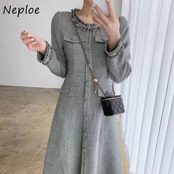 casual dresses neploe french temporary dress autumn vintage perfume style robe round neck single chest waist thin tufted vest 230330, Black;gray
casual dresses neploe french temporary dress autumn vintage perfume style robe round neck single chest waist thin tufted vest 230330, Black;gray
