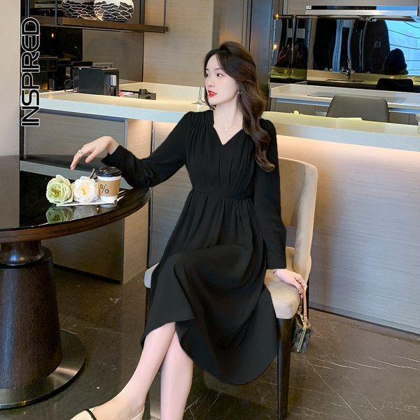 casual dresses french elegant dress women's spring/summer simple retro black v-neck luxury women's long sleeve dress 230330, Black;gray
casual dresses french elegant dress women's spring/summer simple retro black v-neck luxury women's long sleeve dress 230330, Black;gray