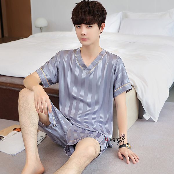 men's sleepwear summer pajamas 3xl men's silk satin patterned shorts 2-piece pajamas men's pajamas household clothing men, Black;brown
men's sleepwear summer pajamas 3xl men's silk satin patterned shorts 2-piece pajamas men's pajamas household clothing men, Black;brown