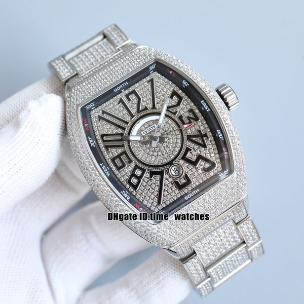 new 44mm watch vanguard v45 sc dt miyota automatic mens watch 316 steel case diamond dial date gents fashion sport watches, Slivery;brown
new 44mm watch vanguard v45 sc dt miyota automatic mens watch 316 steel case diamond dial date gents fashion sport watches, Slivery;brown