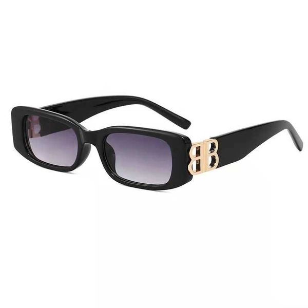 new glasses double b square women's sunglasses small face personality trend, White;black
new glasses double b square women's sunglasses small face personality trend, White;black