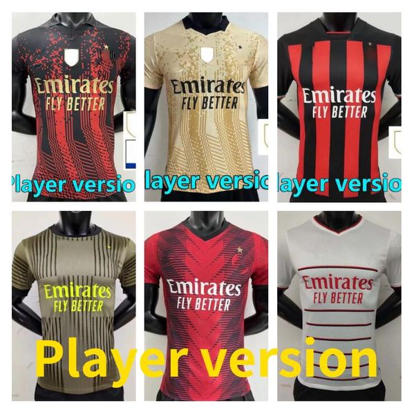 23 24 ibrahimovic ac milans soccer jerseys r. leao giroud kessie player version football shirt 2022 2023 2024 tonali camiseta de futbol theo, Black;yellow
23 24 ibrahimovic ac milans soccer jerseys r. leao giroud kessie player version football shirt 2022 2023 2024 tonali camiseta de futbol theo, Black;yellow