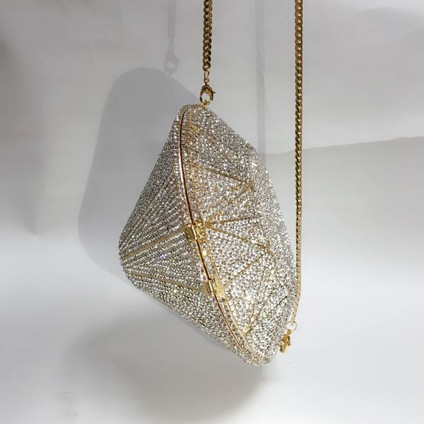 evening bags female diamond shape silver clutch purse women crystal wedding party handbag bridal metal minere 230329
evening bags female diamond shape silver clutch purse women crystal wedding party handbag bridal metal minere 230329