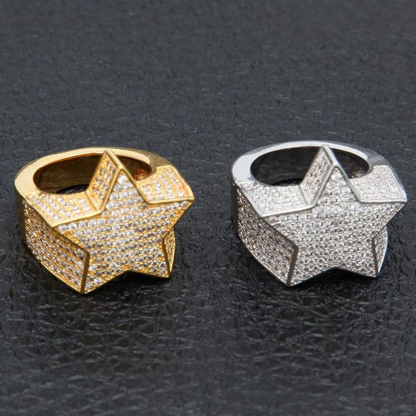 men's fashion copper gold color plated ring exaggerate iced out cz stone star shape ring jewelry251b, Silver
men's fashion copper gold color plated ring exaggerate iced out cz stone star shape ring jewelry251b, Silver