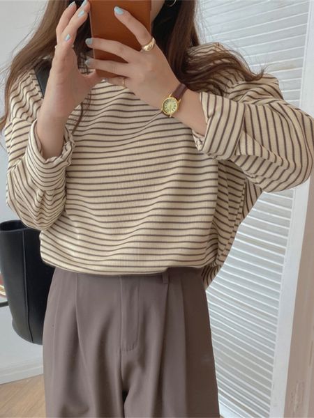 women's t-shirt alien kitty coffee stripes cotton t-shirts women loose-fitting autumn lady casual full sleeve chic all match 230330, White
women's t-shirt alien kitty coffee stripes cotton t-shirts women loose-fitting autumn lady casual full sleeve chic all match 230330, White