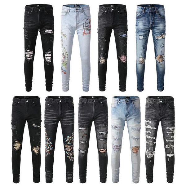 mens jeans designer washed jeans for mens high street embroidery pants purple jeans for womens oversize ripped patch denim straight eah, Blue
mens jeans designer washed jeans for mens high street embroidery pants purple jeans for womens oversize ripped patch denim straight eah, Blue