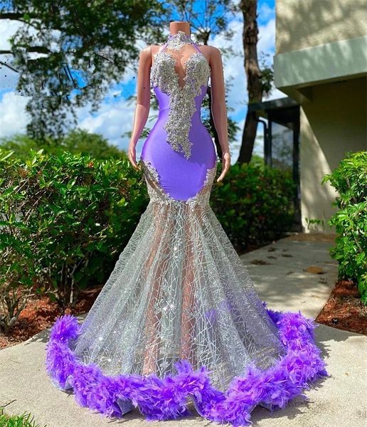 lavender lilac high neck long prom dresses for black girls appliques evening gowns feathers birthday party gown robe de bal, Black;red
lavender lilac high neck long prom dresses for black girls appliques evening gowns feathers birthday party gown robe de bal, Black;red