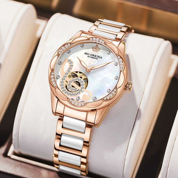 2023 female designer luxury leisure fashion mechanical watch steel belt watch automatic mechanical movement waterproof watch, Slivery;golden
2023 female designer luxury leisure fashion mechanical watch steel belt watch automatic mechanical movement waterproof watch, Slivery;golden