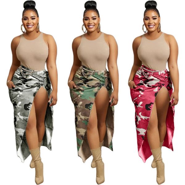 bulk wholesale camouflage high split skirts designer women printing pocket dresses female stylish streetwear mid length skirt 9607, Black
bulk wholesale camouflage high split skirts designer women printing pocket dresses female stylish streetwear mid length skirt 9607, Black