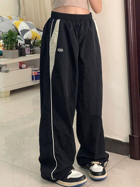 womens pants capris y2k women vintage streetwear baggy parachute track korean oversized sweatpants wide leg joggers trousers 90s clothes 230, Black;white
womens pants capris y2k women vintage streetwear baggy parachute track korean oversized sweatpants wide leg joggers trousers 90s clothes 230, Black;white