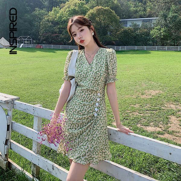 casual dresses green daisy flower dress women's summer korean fashion casual v-neck bubble short sleeve women's loose french dress, Black;gray
casual dresses green daisy flower dress women's summer korean fashion casual v-neck bubble short sleeve women's loose french dress, Black;gray