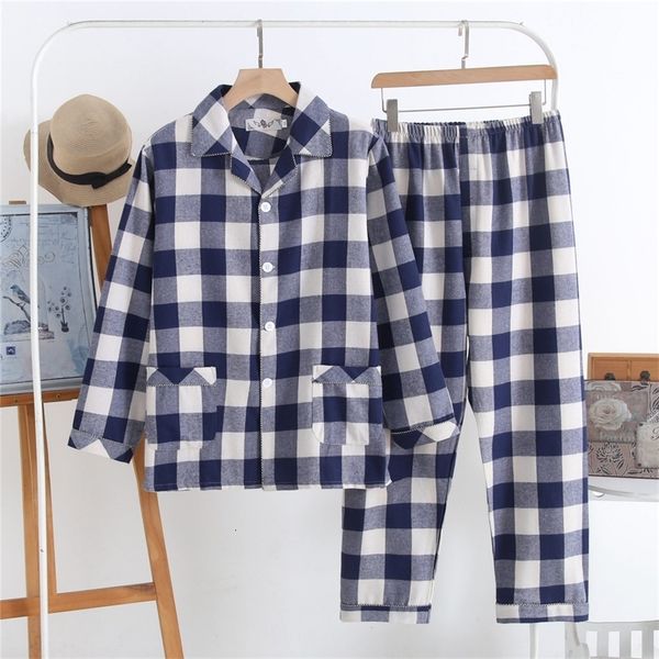 men's sleepwear latest autumn checked men's pajamas set long sleevepants 2 pieces 2-color men's pajamas pure cotton soft casu, Black;brown
men's sleepwear latest autumn checked men's pajamas set long sleevepants 2 pieces 2-color men's pajamas pure cotton soft casu, Black;brown