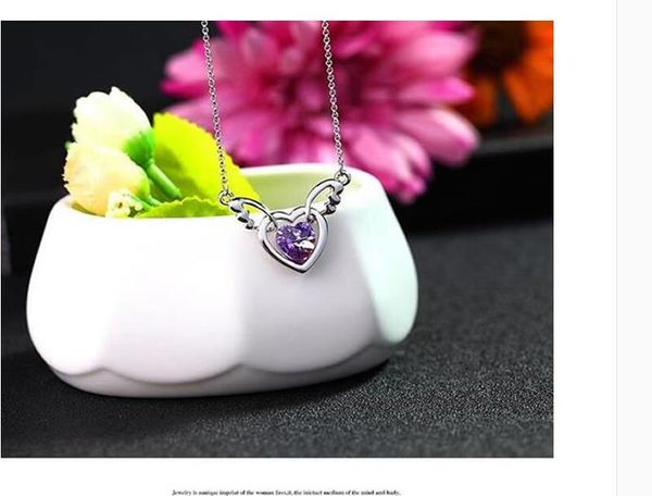 5 sets/lot angel's wings heart shape pendant necklace inlaid zircon rhinestone crystal twinkle decorate adjeustable length plating whit, Silver
5 sets/lot angel's wings heart shape pendant necklace inlaid zircon rhinestone crystal twinkle decorate adjeustable length plating whit, Silver