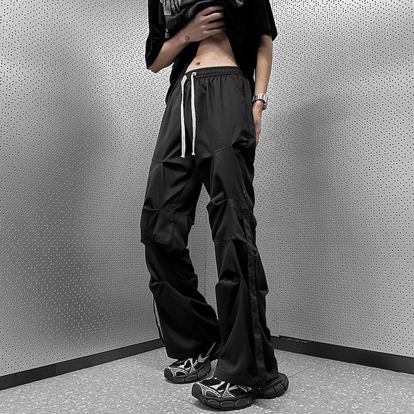 women's pants s plus size 5xlm spring summer pleated casual men women loose straight streetwear hiphop mens mopping trousers 230330, Black;white
women's pants s plus size 5xlm spring summer pleated casual men women loose straight streetwear hiphop mens mopping trousers 230330, Black;white