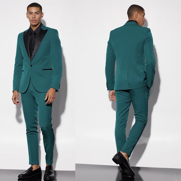 men's green suits groom wedding wear tuxedos peak lapel formal prom suits set 2 pieces jacket and pant, Black;gray
men's green suits groom wedding wear tuxedos peak lapel formal prom suits set 2 pieces jacket and pant, Black;gray