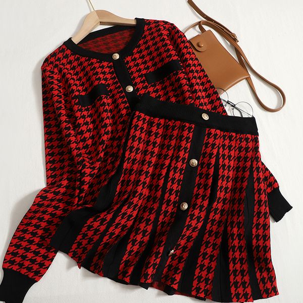 set women 2 pieces two piece dress o neck bird lattice long sleeve single-breasted suit high waist slim pleated skirts outfits 2023, White
set women 2 pieces two piece dress o neck bird lattice long sleeve single-breasted suit high waist slim pleated skirts outfits 2023, White