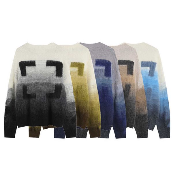 sweaters designers mens womens arrow color gradient cardigan senior classic multicolor round neck autumn winter warm comfortable high, White;black
sweaters designers mens womens arrow color gradient cardigan senior classic multicolor round neck autumn winter warm comfortable high, White;black