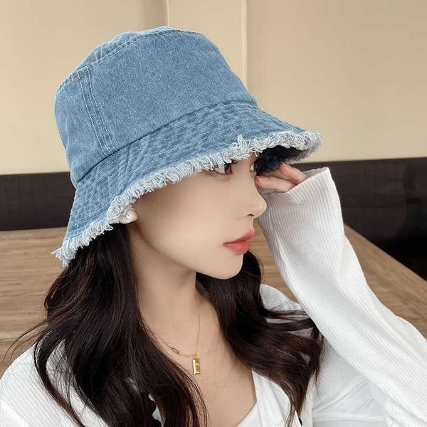 wide brim hats summer vintage frayed denim bucket hat blue jeans fisherman hat female casual sun protection hats p230327, Blue;gray
wide brim hats summer vintage frayed denim bucket hat blue jeans fisherman hat female casual sun protection hats p230327, Blue;gray