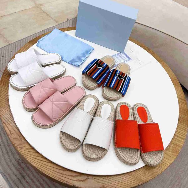 new slippers fabric espadrilles thick soled leather flat straw bottom braided relief triangle fashion sandals designer summer suture line 35, Black
new slippers fabric espadrilles thick soled leather flat straw bottom braided relief triangle fashion sandals designer summer suture line 35, Black