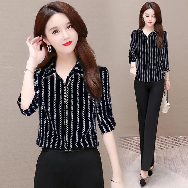women's polos chiffon shirt half sleeve fashion bottoming 6xl blouse casual femme blusas 230330, White
women's polos chiffon shirt half sleeve fashion bottoming 6xl blouse casual femme blusas 230330, White