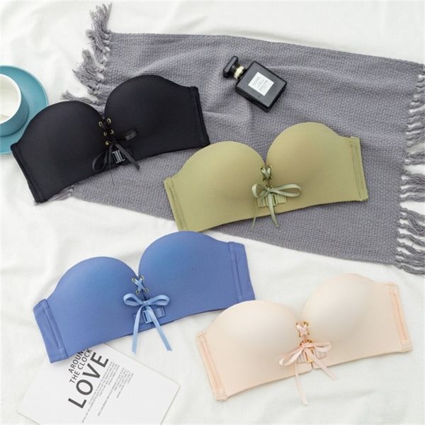 bras women strapless bra drawstring front clre bralette wireless push up nonslip brassiere small bust invisible lingerie 230330, Red;black
bras women strapless bra drawstring front clre bralette wireless push up nonslip brassiere small bust invisible lingerie 230330, Red;black
