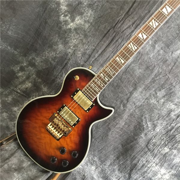 custom lp electric guitar instrument, optional color, good tiger pattern, with tremolo.
custom lp electric guitar instrument, optional color, good tiger pattern, with tremolo.