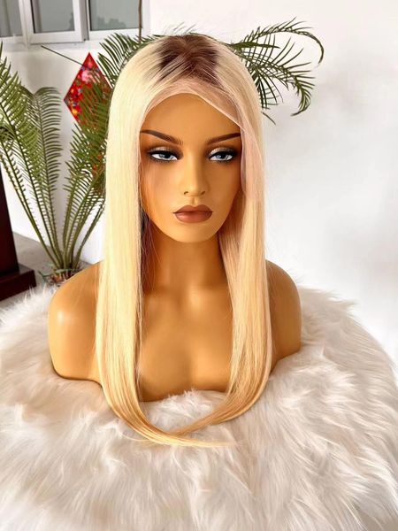 4/613 180% ombre blonde straight 13x4 lace front wigs with chocolate brown roots, Black;brown
4/613 180% ombre blonde straight 13x4 lace front wigs with chocolate brown roots, Black;brown