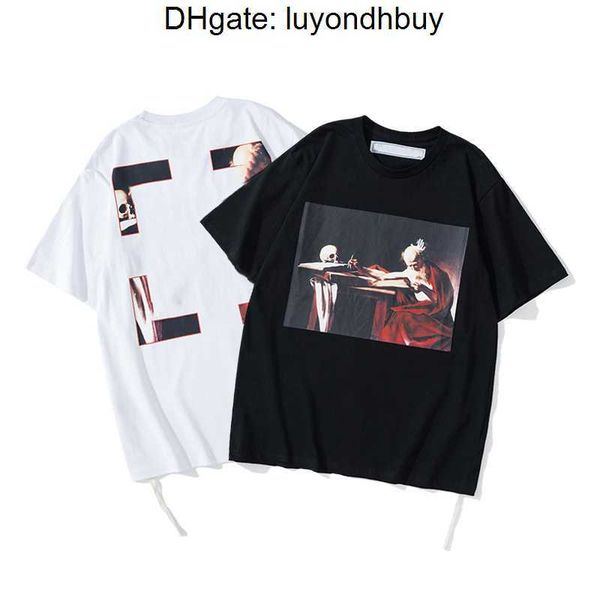 men's t-shirts off offs white yellow warning strip printing student couple loose short t-shirt fashion printed x the back, White;black
men's t-shirts off offs white yellow warning strip printing student couple loose short t-shirt fashion printed x the back, White;black