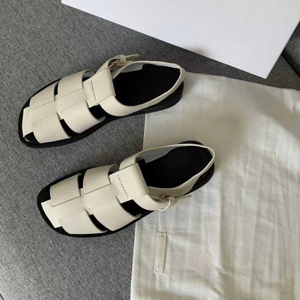 designer the row sandals french lady leather toe clip square kitten heel luxury casual comfortable outdoor party slippers l0fg, Black
designer the row sandals french lady leather toe clip square kitten heel luxury casual comfortable outdoor party slippers l0fg, Black