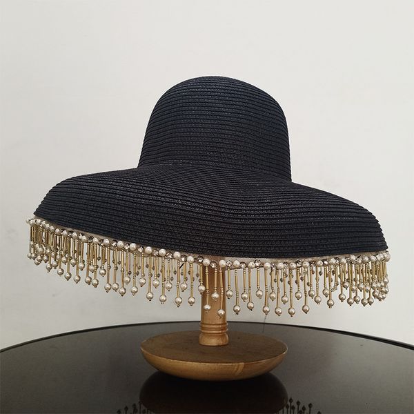 wide brim hats bucket 's sun homemade fashion hepburn fringe pearl straw party travel vintage wind clock summer 230330, Blue;gray
wide brim hats bucket 's sun homemade fashion hepburn fringe pearl straw party travel vintage wind clock summer 230330, Blue;gray