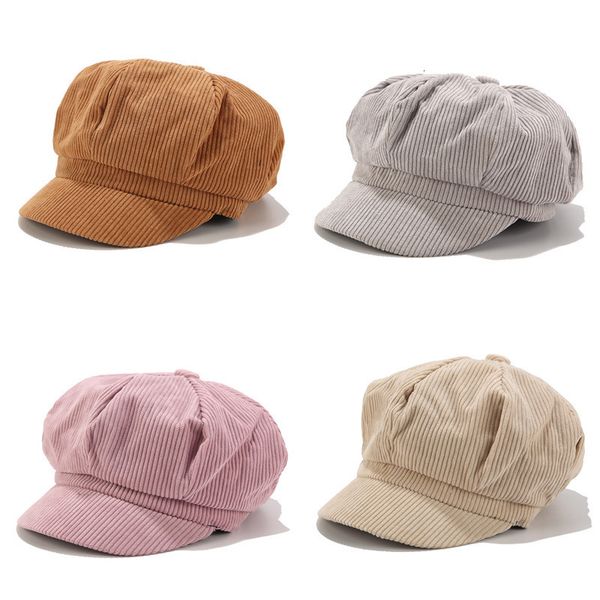 berets women corduroy autumn winter octagonal cap hats stylish artist painter sboy caps black grey 230330, Blue;gray
berets women corduroy autumn winter octagonal cap hats stylish artist painter sboy caps black grey 230330, Blue;gray