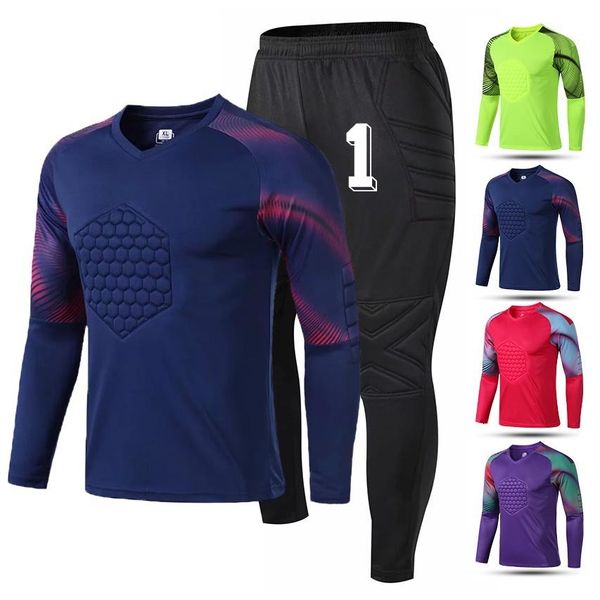 men's tracksuits custom football jersey goalkeeper shirt long sleeve pants football jersey goalkeeper training clothing protective set, Gray
men's tracksuits custom football jersey goalkeeper shirt long sleeve pants football jersey goalkeeper training clothing protective set, Gray