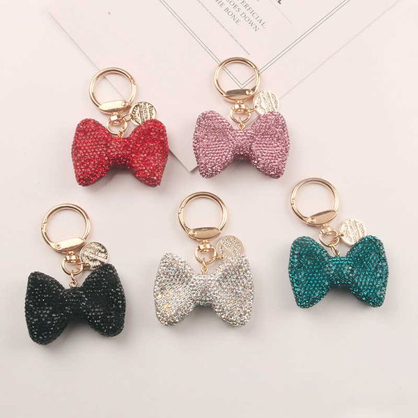key rings rhinestone crystal bow car keychain metel buckle charm handbag pendant key ring women men car key chains fashion jewelry aa230329, Slivery;golden
key rings rhinestone crystal bow car keychain metel buckle charm handbag pendant key ring women men car key chains fashion jewelry aa230329, Slivery;golden