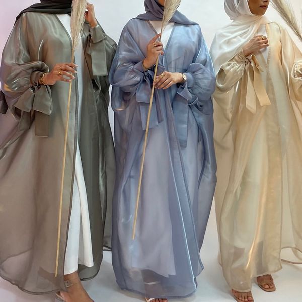 silky balloon sleeve long dress cardigan shimmering open abaya kimono for women muslim dubai arab summer party outfit ramadan, Black;gray
silky balloon sleeve long dress cardigan shimmering open abaya kimono for women muslim dubai arab summer party outfit ramadan, Black;gray