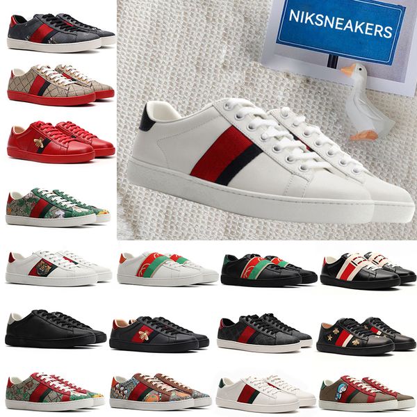 classic cool shoes ace bee designer sneakers men women snake tiger embroidered white green red stripes womens shoes sneaker sports trainers, Black
classic cool shoes ace bee designer sneakers men women snake tiger embroidered white green red stripes womens shoes sneaker sports trainers, Black